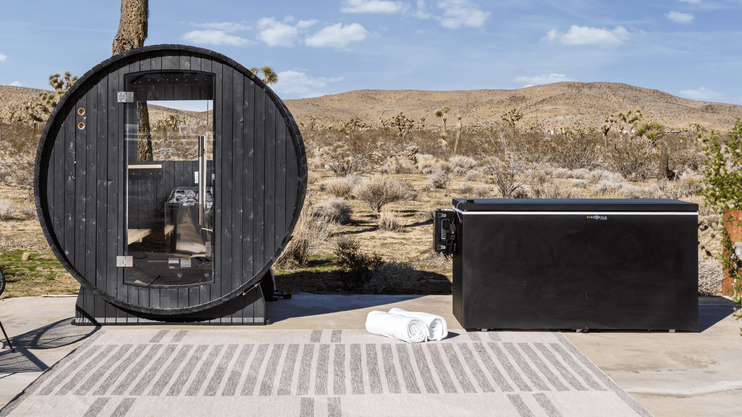 Fire Cold Plunge All-In-One Cold Plunge Tub | Built-In Chiller | Cools to 33°F | Indoor/Outdoor