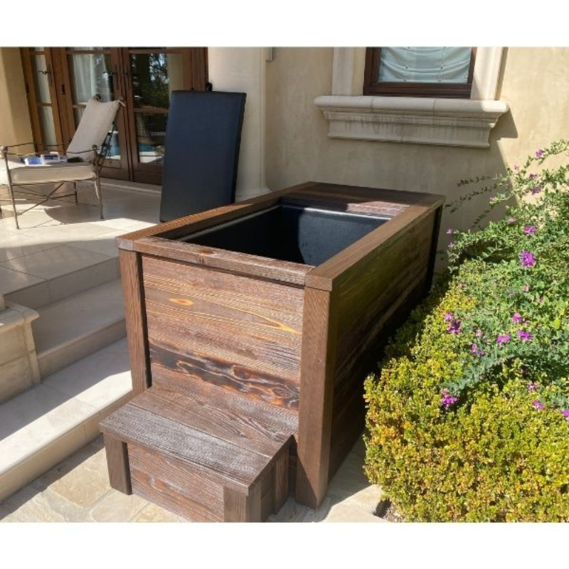 Kooru Cold Plunge Tub | Shou Sugi Ban Redwood | Ozone Sanitation | 110V | Handcrafted
