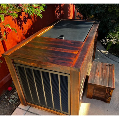 Kooru Cold Plunge Tub | Shou Sugi Ban Redwood | Ozone Sanitation | 110V | Handcrafted