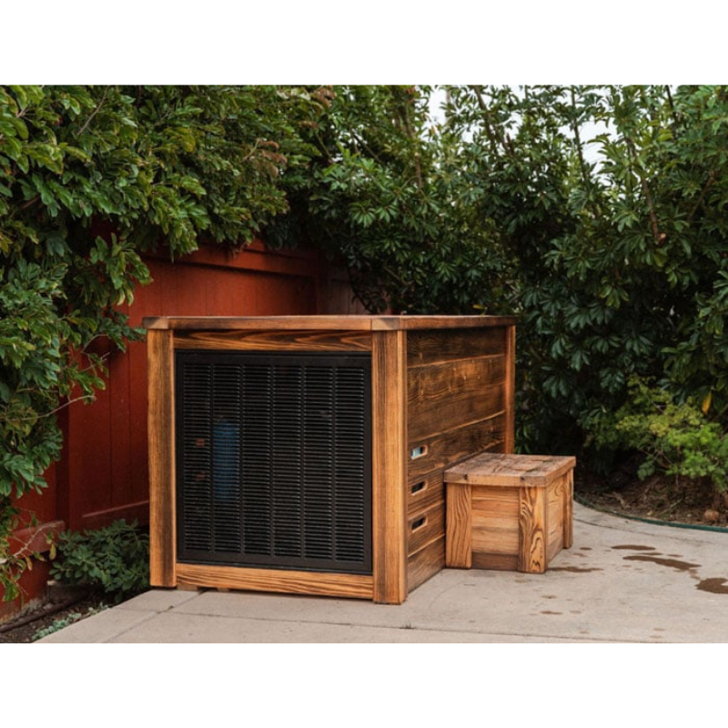 Kooru Cold Plunge Tub | Shou Sugi Ban Redwood | Ozone Sanitation | 110V | Handcrafted