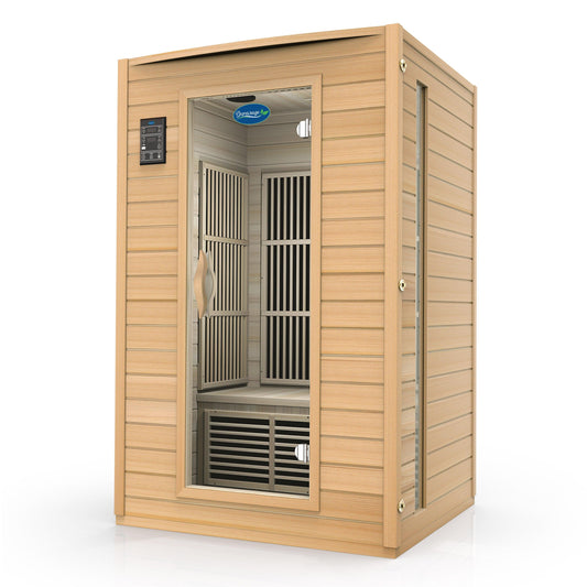 Durasage Health 2-Person Carbon Infrared Sauna | Canadian Hemlock | 1700W