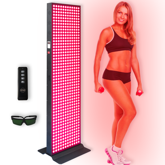 EXESAS 600 LED 3000W Dual-Chip Red Light Panel | Full Body | 60"x15" | 2-Year Warranty