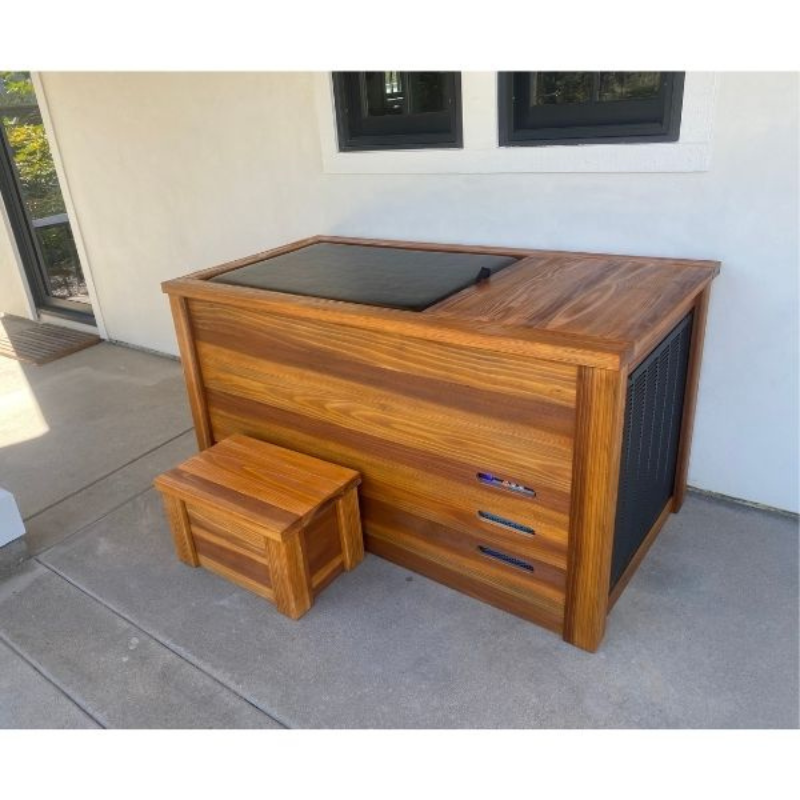Kooru Cold Plunge Tub | Shou Sugi Ban Redwood | Ozone Sanitation | 110V | Handcrafted