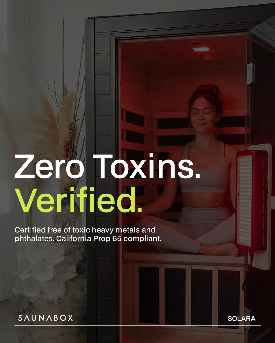 ® Solara: 1-Person Full Spectrum Infrared Sauna