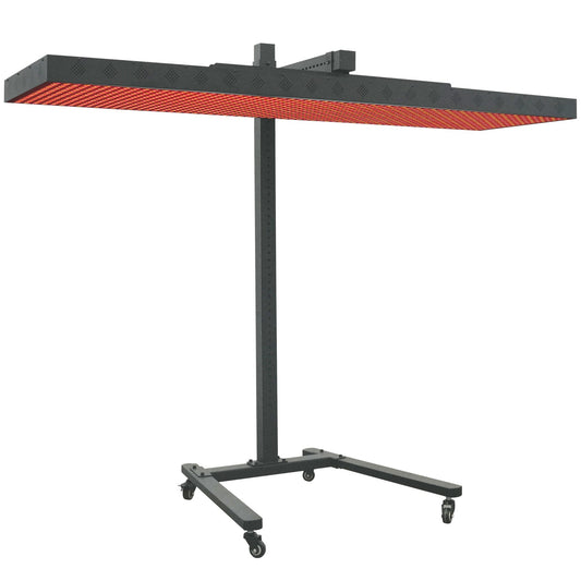 EXESAS Horizontal Rolling Stand for Red Light Panels | 30"-61" | Manual Height | 34 lbs