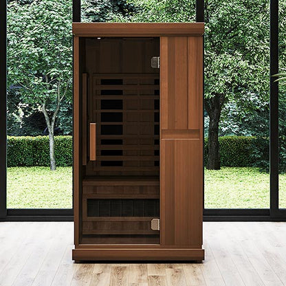 Finnmark FD-1 1-person infrared sauna, in a home setting