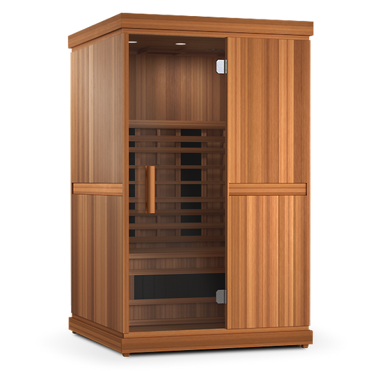 Finnmark FD-2 2-person infrared sauna, front angle view