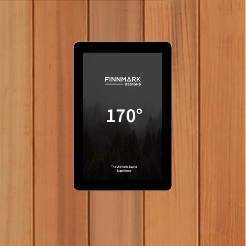 Finnmark FD-3 3-4 person infrared sauna, LCD touchscreen controller