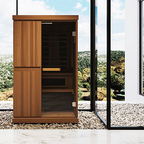 Finnmark FD-4 Trinity 2-person combination sauna, in a home setting