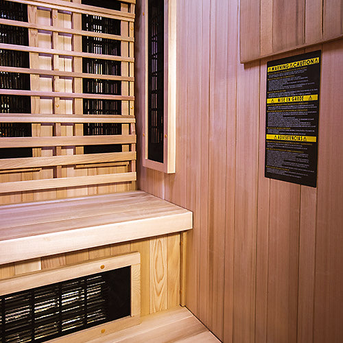 Finnmark FD-4 Trinity 2-person combination sauna, two-tier bench interior