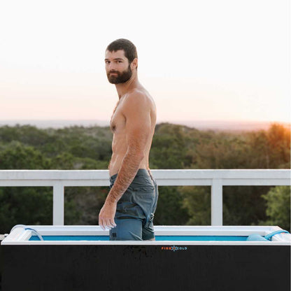 Fire Cold Plunge All-In-One Cold Plunge Tub | Built-In Chiller | Cools to 33°F | Indoor/Outdoor