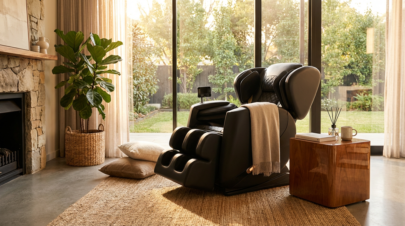 Full Body Massage Chair L Track Zero Gravity Shiatsu Massage Recliner W/5 Modes — Lifestyle