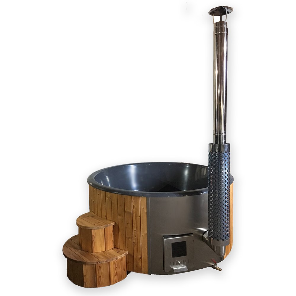 SaunaLife Model S4N wood-fired hot tub, natural, view 5