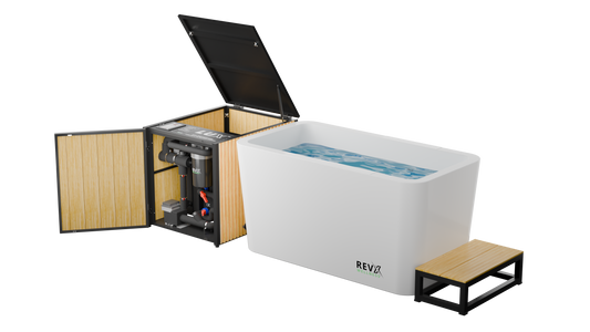 RevX Acrylic X Tub Cold Plunge + LUX Chiller | 1.5 HP | 34°F–104°F